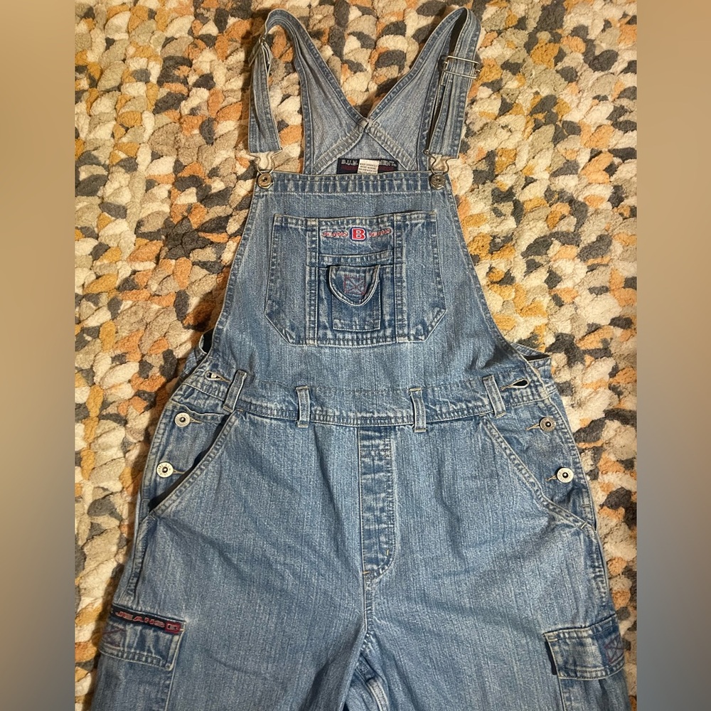 B.U.M. Vintage Blue Denim Overalls with Chest Pocket